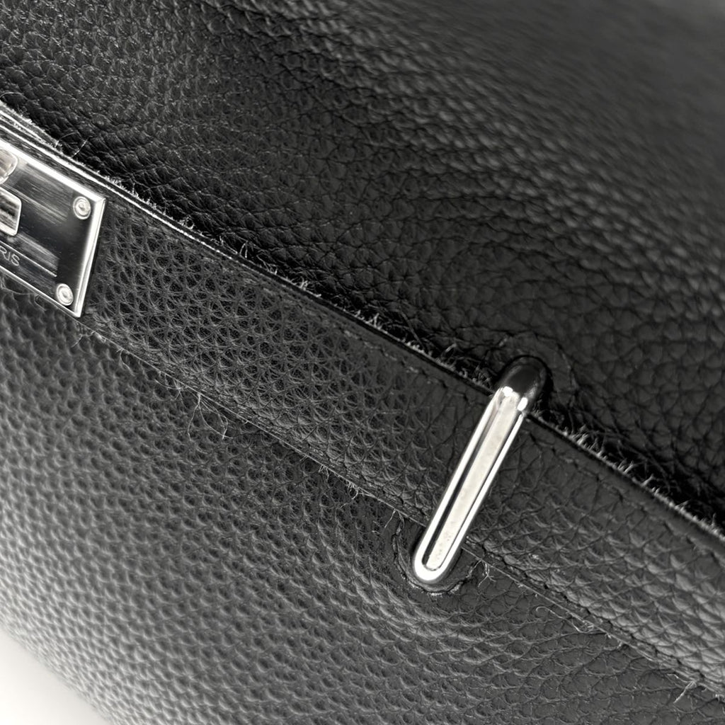 Hermes Gipsiere 37 Crossbody Shoulder Bag Taurillon Clemence Black — view 8