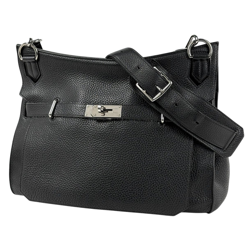 Hermes Gipsiere 37 Crossbody Shoulder Bag Taurillon Clemence Black