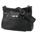 Hermes Gipsiere 37 Crossbody Shoulder Bag Taurillon Clemence Black