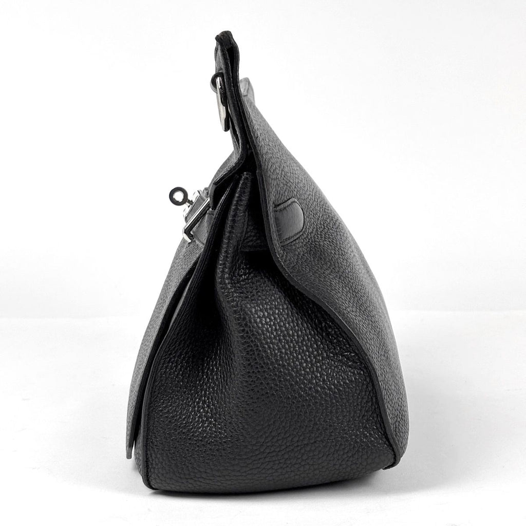 Hermes Gipsiere 37 Crossbody Shoulder Bag Taurillon Clemence Black — view 2
