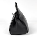 Hermes Gipsiere 37 Crossbody Shoulder Bag Taurillon Clemence Black — view 2
