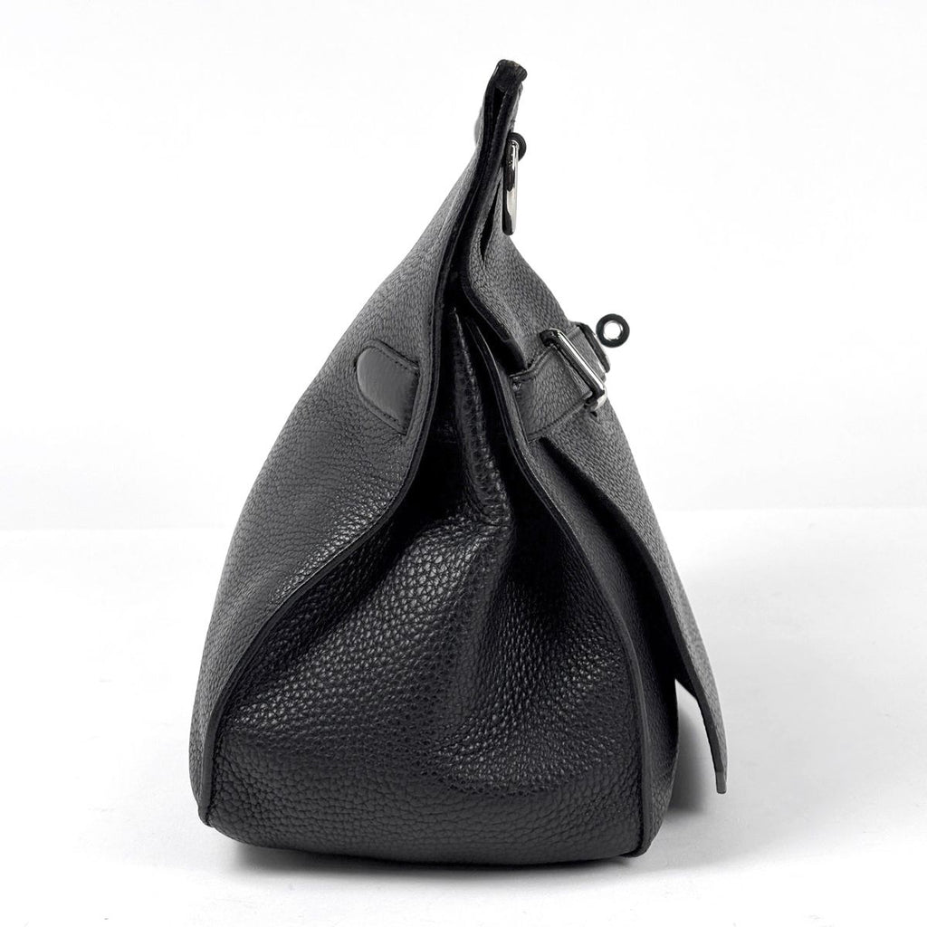 Hermes Gipsiere 37 Crossbody Shoulder Bag Taurillon Clemence Black — view 4