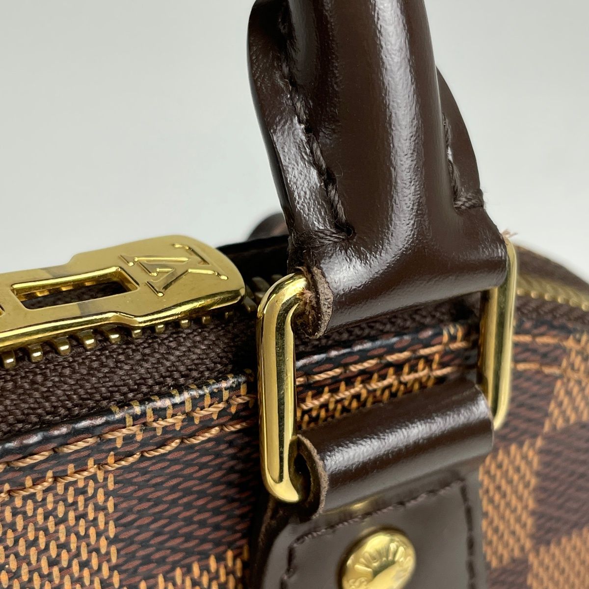 Louis Vuitton Alma BB 2-Way Handbag Damier Brown — view 6