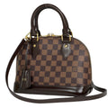 Louis Vuitton Alma BB 2-Way Handbag Damier Brown