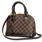 Louis Vuitton Alma BB 2-Way Handbag Damier Brown