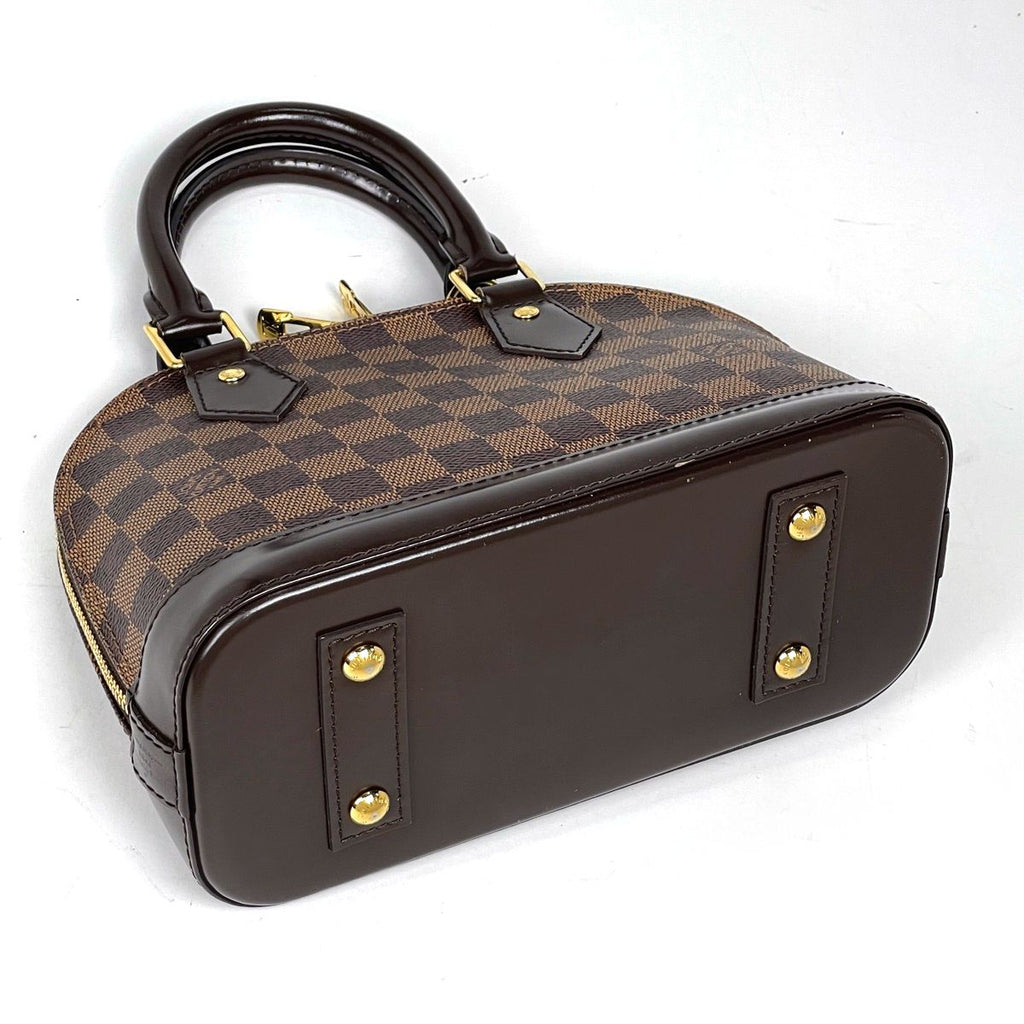 Louis Vuitton Alma BB 2-Way Handbag Damier Brown — view 2