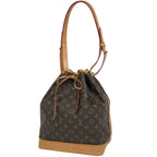 Louis Vuitton Noe Shoulder Drawstring Bag Monogram Brown