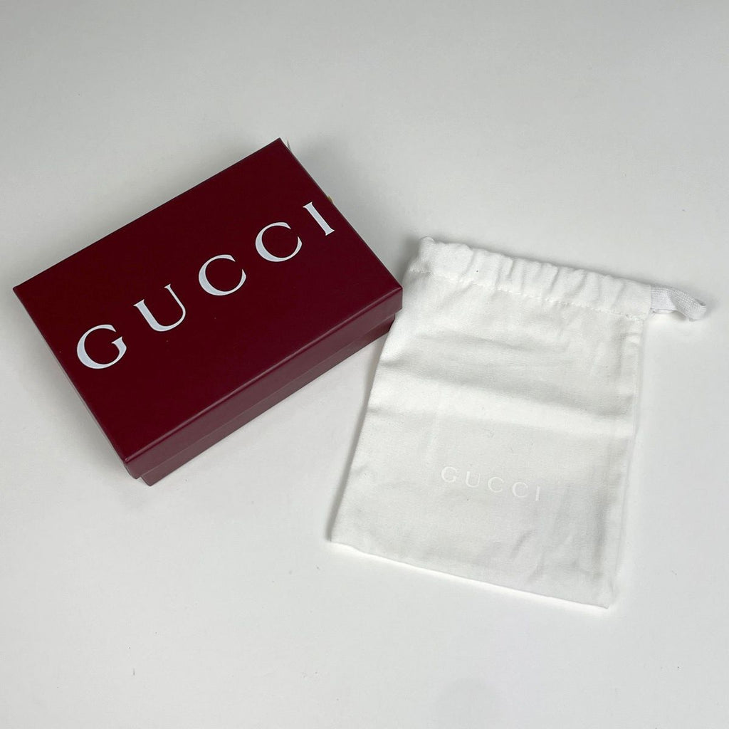 Gucci Double Compact Wallet Bifold Leather Bordeaux with Bamboo — view 7
