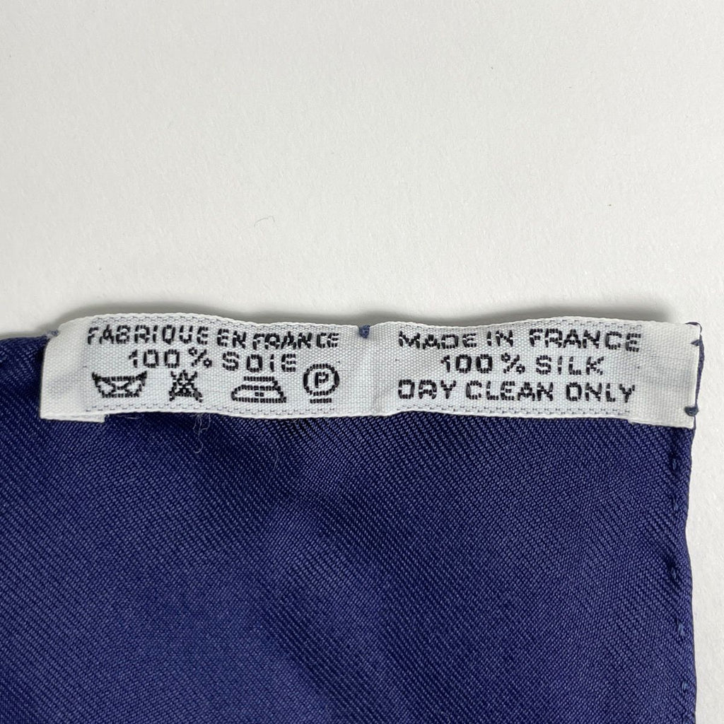 Hermes Carre 90 Art Des Steppes Scarf Silk Navy Multicolor — view 2