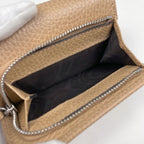 Gucci GG Marmont Compact Wallet Trifold Leather Beige — view 6