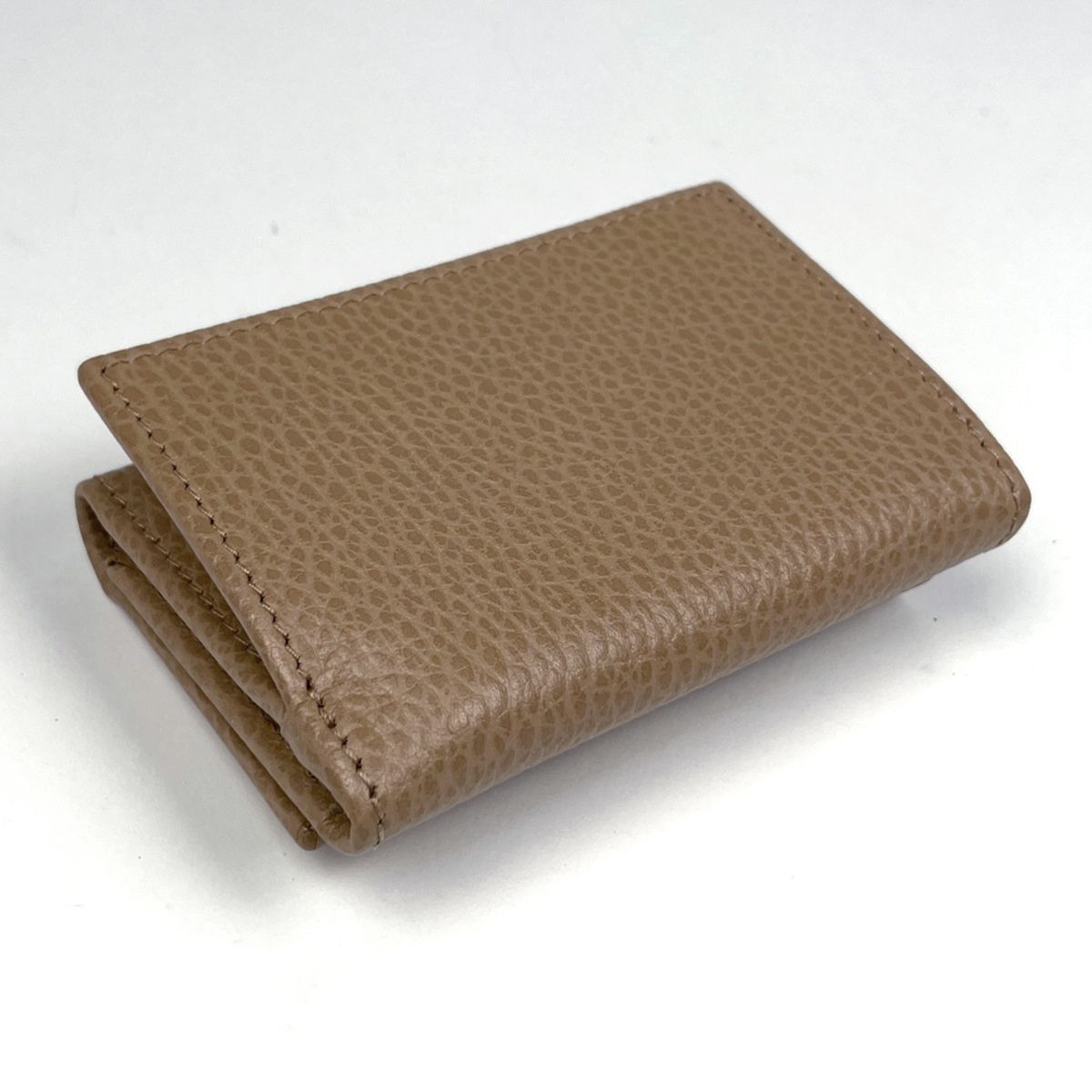 Gucci GG Marmont Compact Wallet Trifold Leather Beige — view 2