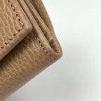 Gucci GG Marmont Compact Wallet Trifold Leather Beige — view 3