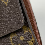 Louis Vuitton Porte-Monnaie Plat Coin Case Monogram Brown — view 4