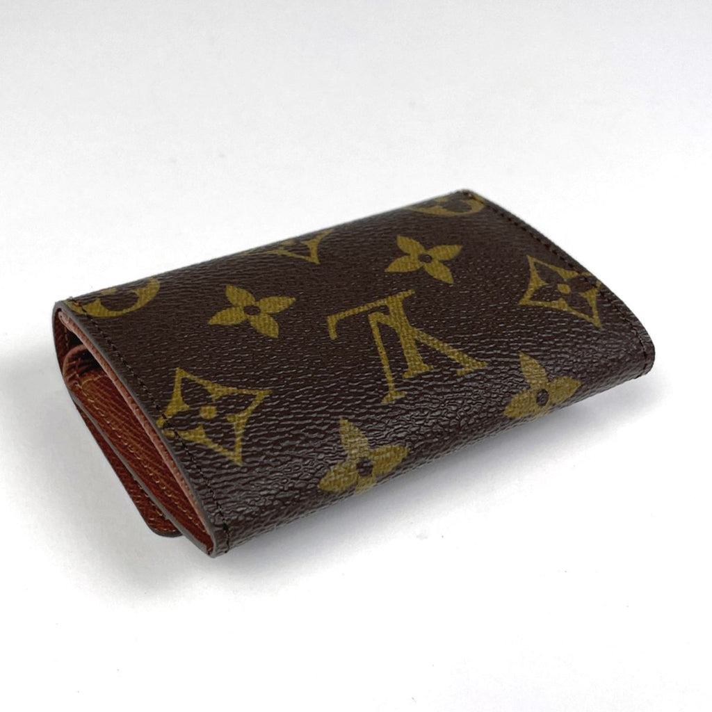 Louis Vuitton Porte-Monnaie Plat Coin Case Monogram Brown — view 2