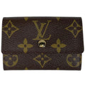 Louis Vuitton Porte-Monnaie Plat Coin Case Monogram Brown