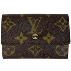 Louis Vuitton Porte-Monnaie Plat Coin Case Monogram Brown