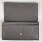 Gucci Zumi Continental Wallet Bifold Leather Gray — view 7