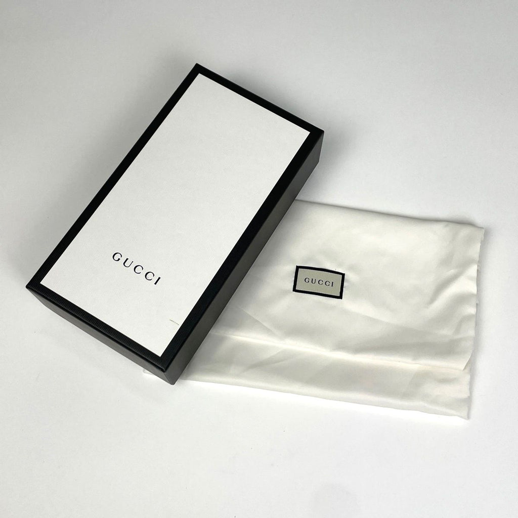 Gucci Zumi Continental Wallet Bifold Leather Gray — view 8