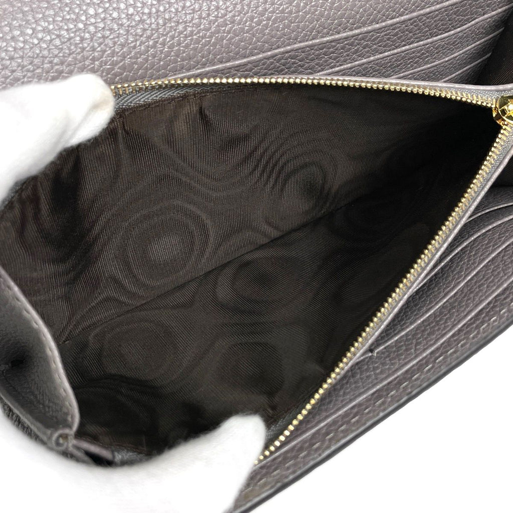 Gucci Zumi Continental Wallet Bifold Leather Gray — view 6