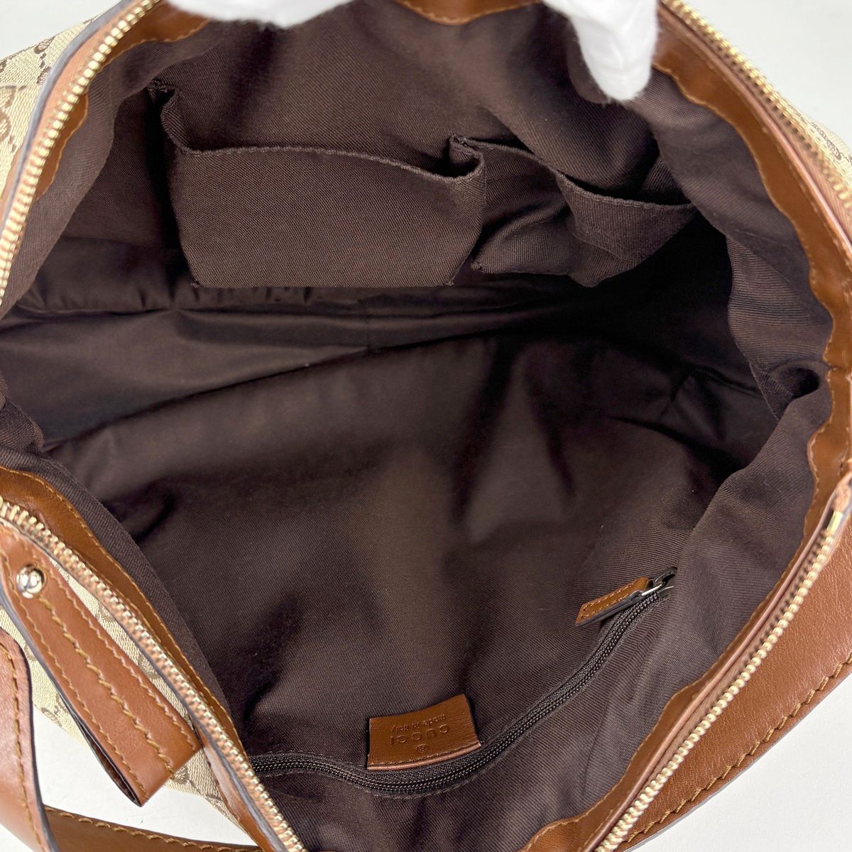 Gucci GG Pattern Ski Shoulder Bag Canvas Brown — view 6