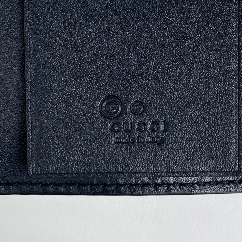 Gucci Micro Guccissima 6 Key Case Key Holder Key Hook Marais the Navy — view 5