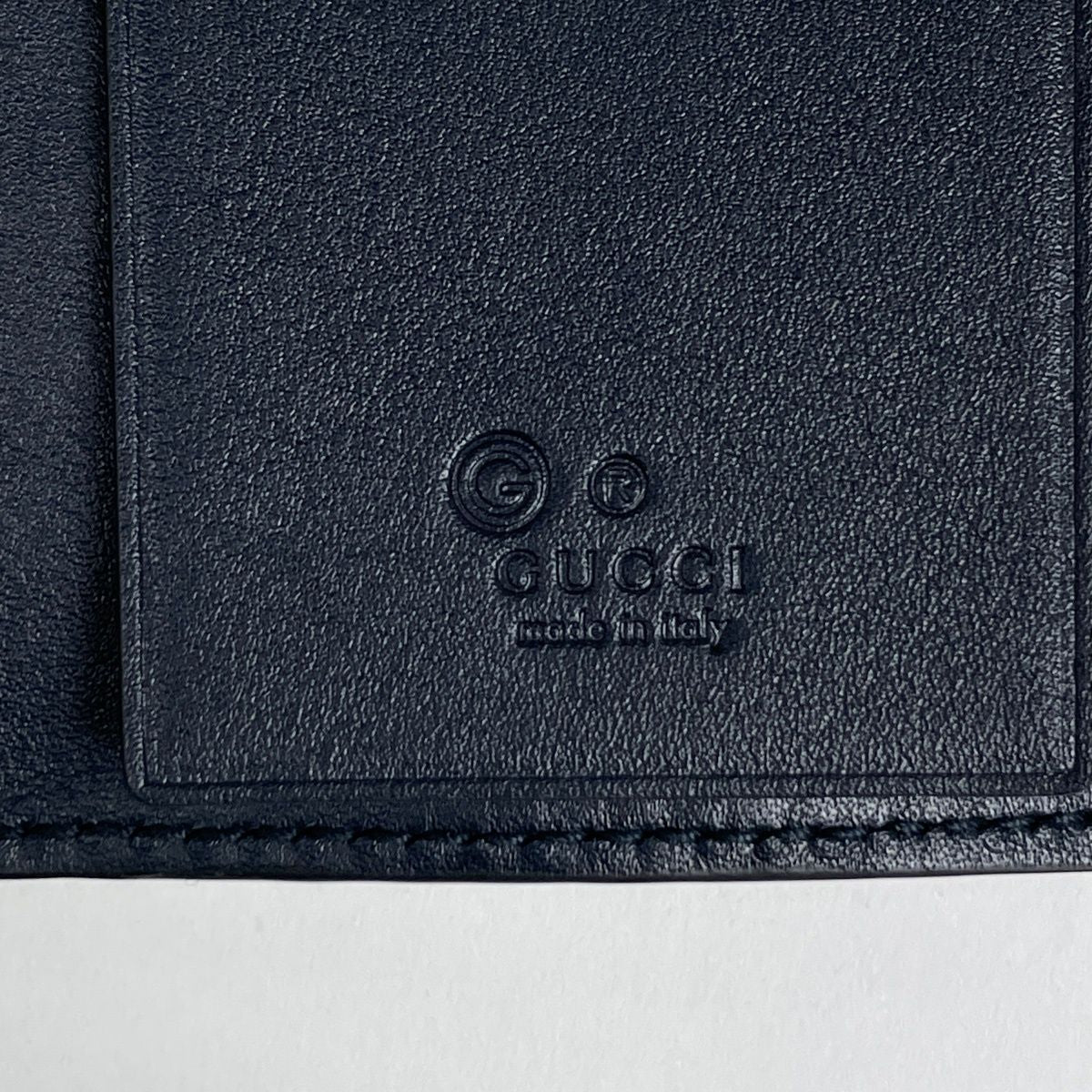 Gucci Micro Guccissima 6 Key Case Key Holder Key Hook Marais the Navy — view 5