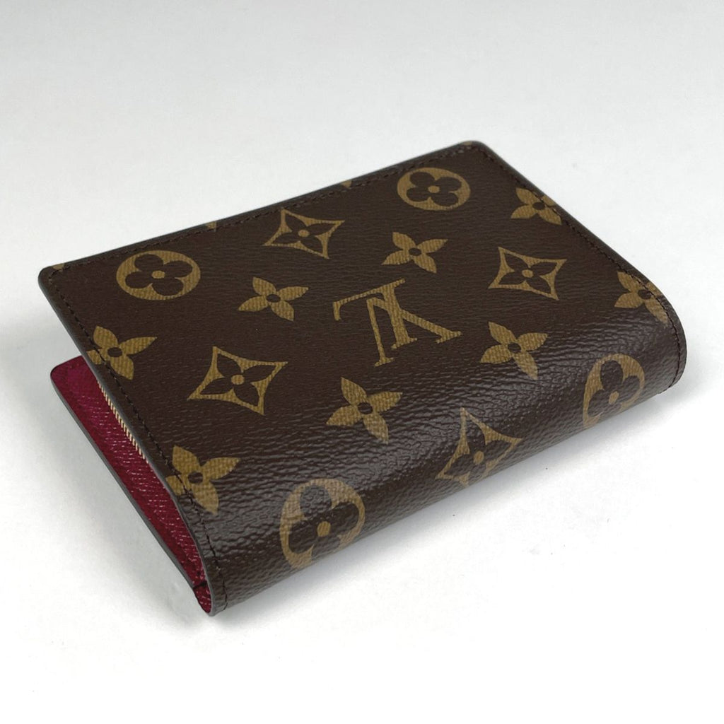 Louis Vuitton Portefeuille Juliette Bifold Wallet Monogram Brown Fuchsia — view 2