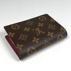 Louis Vuitton Portefeuille Juliette Bifold Wallet Monogram Brown Fuchsia — view 2
