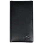Chanel Camellia Bifold Wallet CC Logo Leather Black
