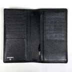 Chanel Camellia Bifold Wallet CC Logo Leather Black — view 6