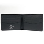 Louis Vuitton Portefeuille Calf Bifold Wallet Taiga Noir — view 6