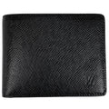 Louis Vuitton Portefeuille Calf Bifold Wallet Taiga Noir