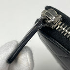 Chanel CC Logo L-shaped Zipper Wallet Quilted Leather Black — view 5