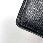Chanel Coco Button Bifold Wallet CC Logo Leather Black — view 3