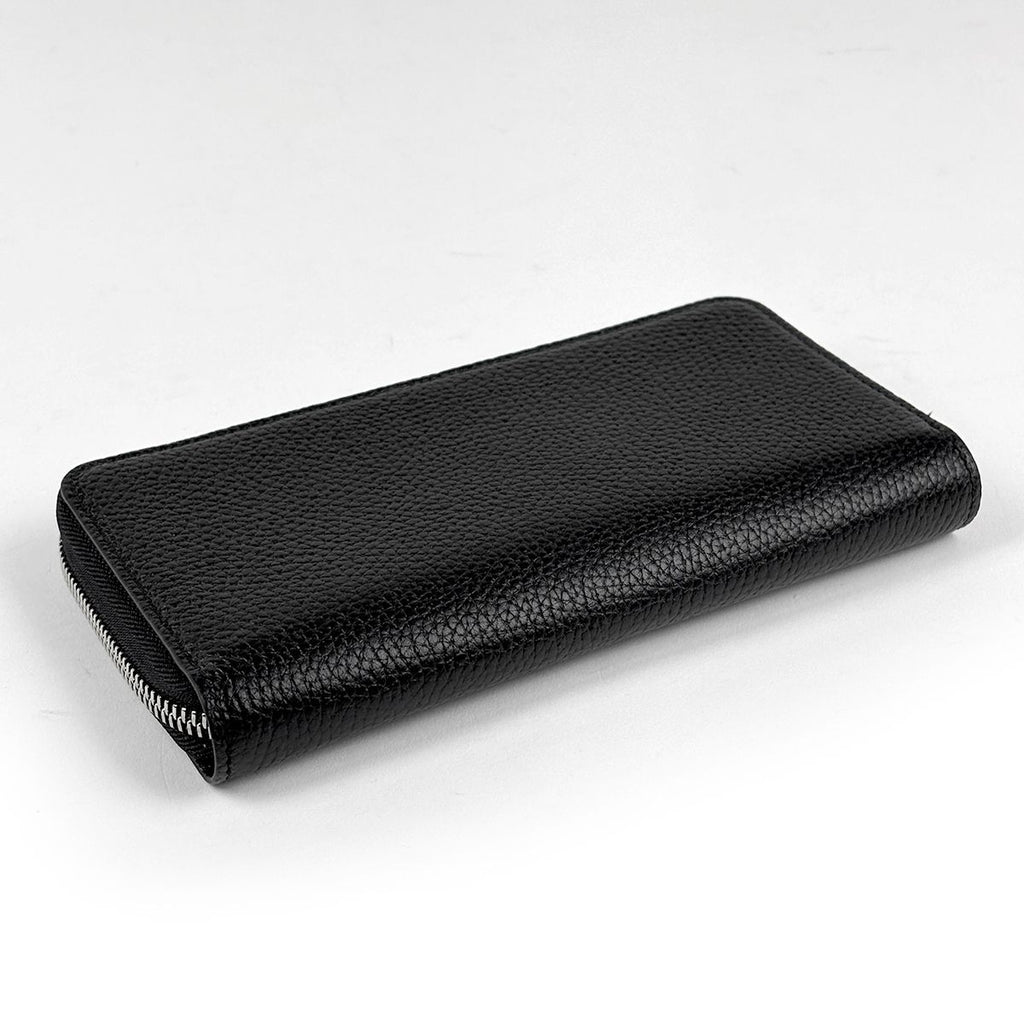 Gucci Logo Wallet Zip Around Leather Black — view 2