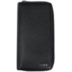 Gucci Logo Wallet Zip Around Leather Black