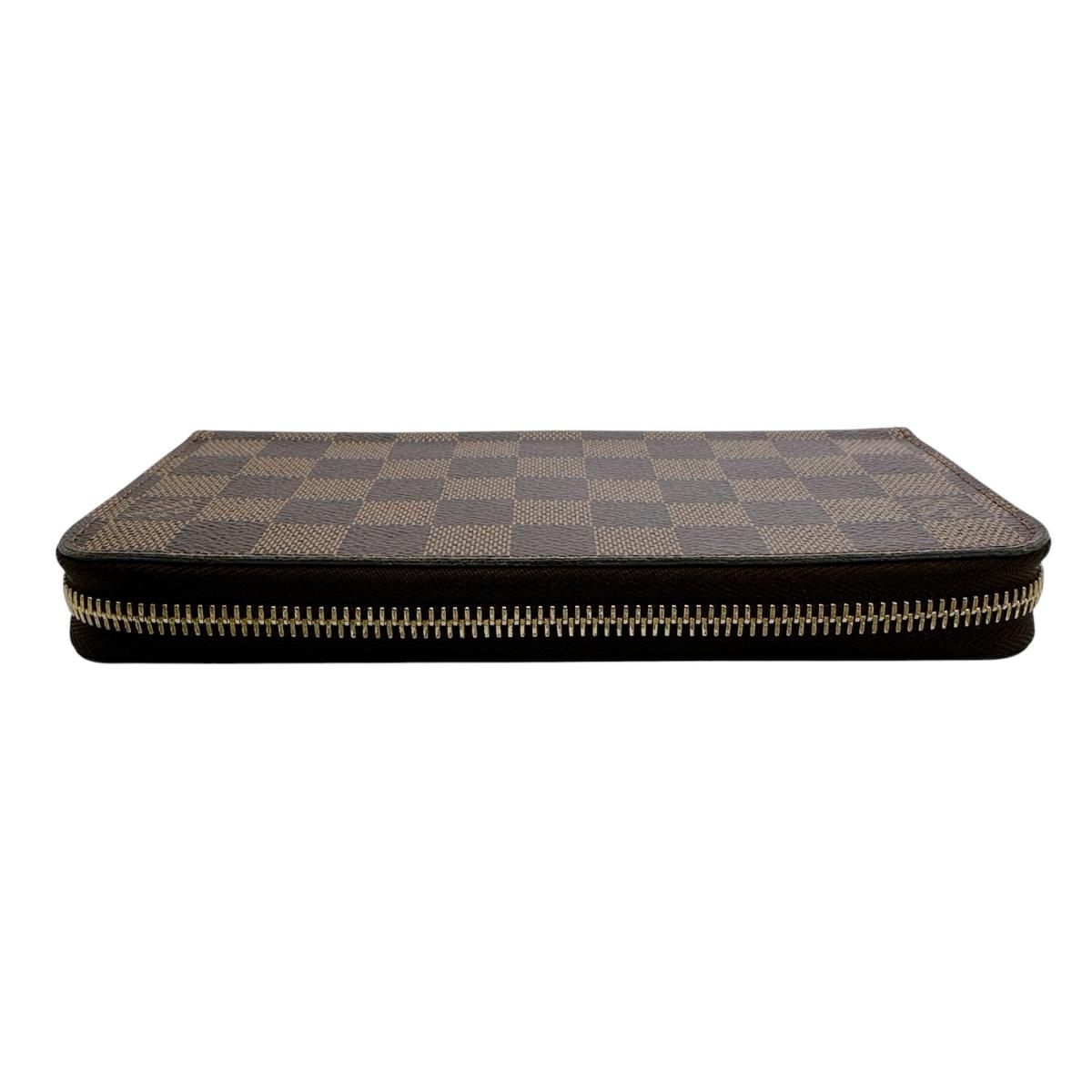 Louis Vuitton Damier Wallet Zippy Brown — view 2