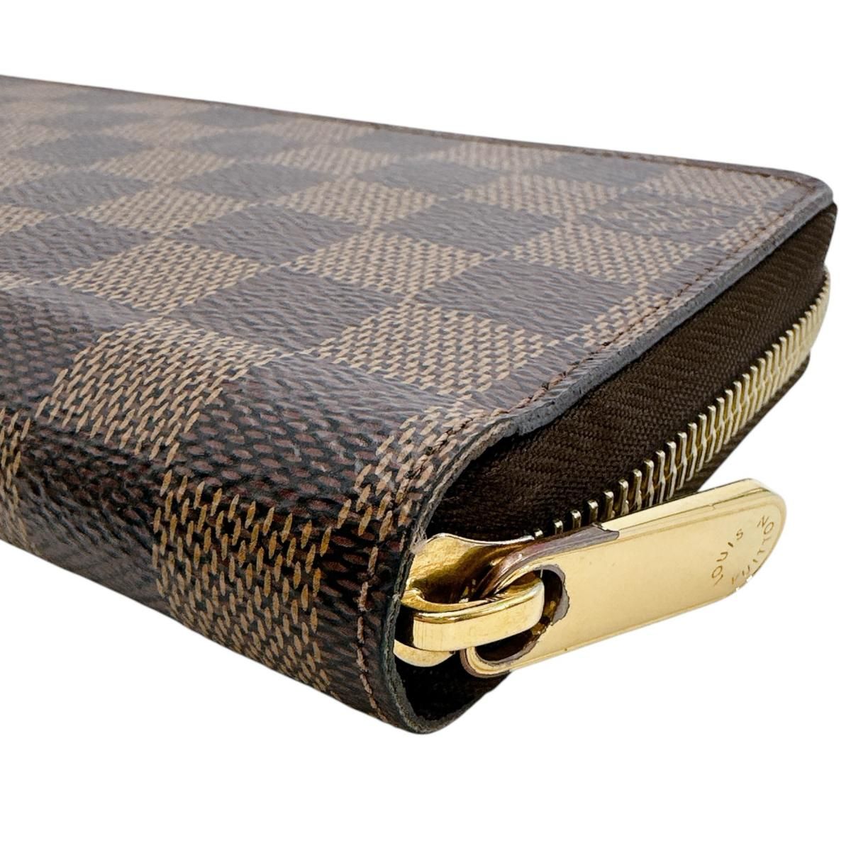 Louis Vuitton Damier Wallet Zippy Brown — view 4