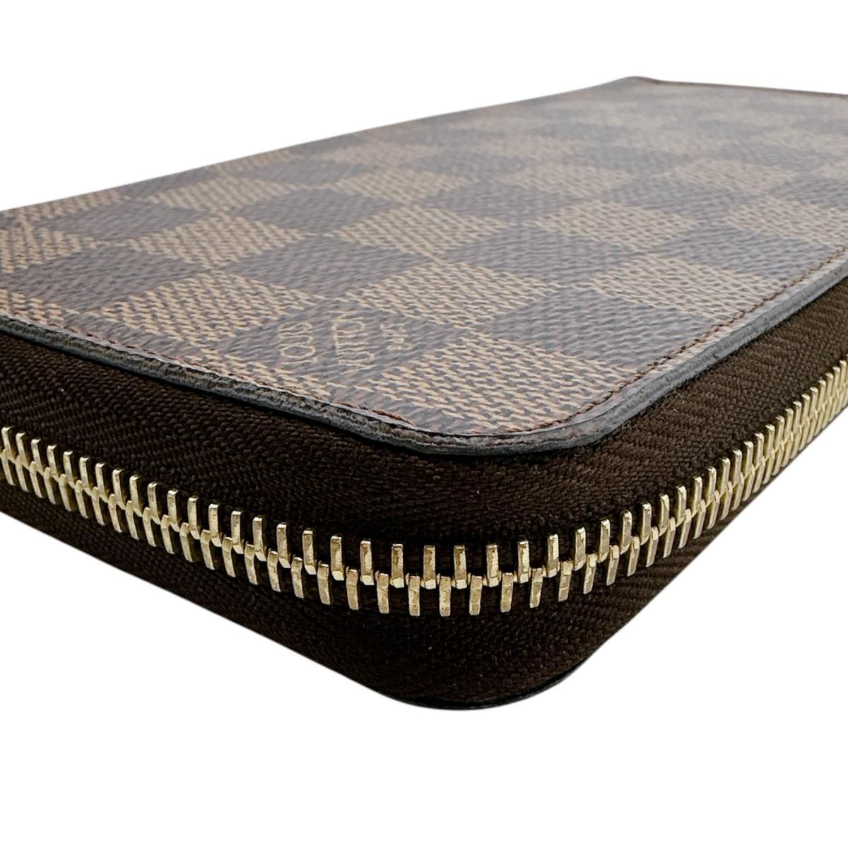 Louis Vuitton Damier Wallet Zippy Brown — view 7