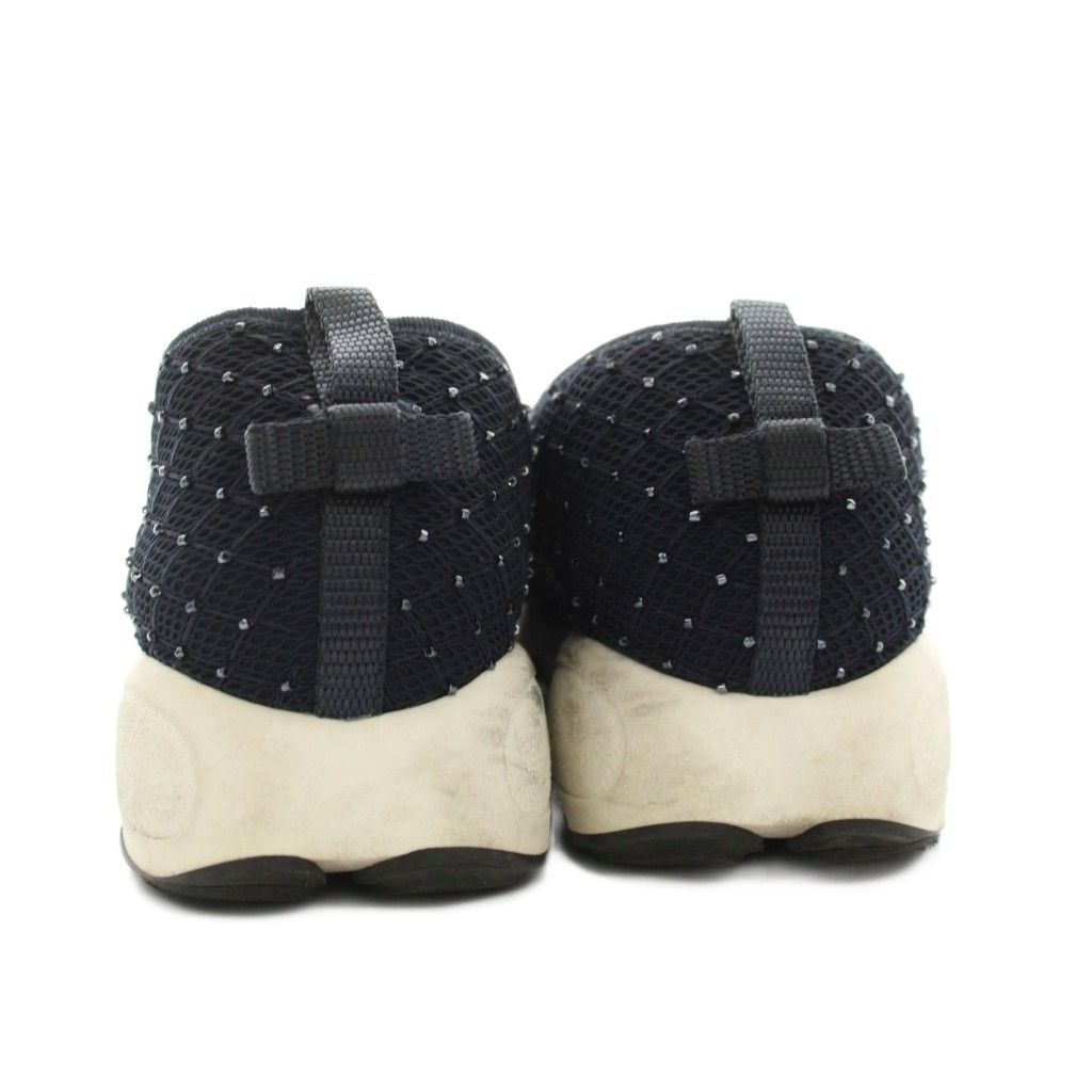 Dior Mesh Sneakers Slip on Shoes Bead Decoration Blue Navy — view 4