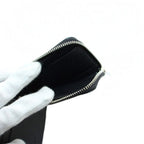 Saint Laurent Paris East West Zip Wallet Bifold Coin Purse Leather Black — view 6