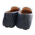 Prada Driving Shoes Flat Leather 36.5 Navy TK 52 — view 6