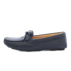 Prada Driving Shoes Flat Leather 36.5 Navy TK 52 — view 2