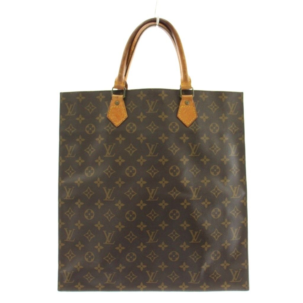 Louis Vuitton Sac Plat Monogram Tote Brown