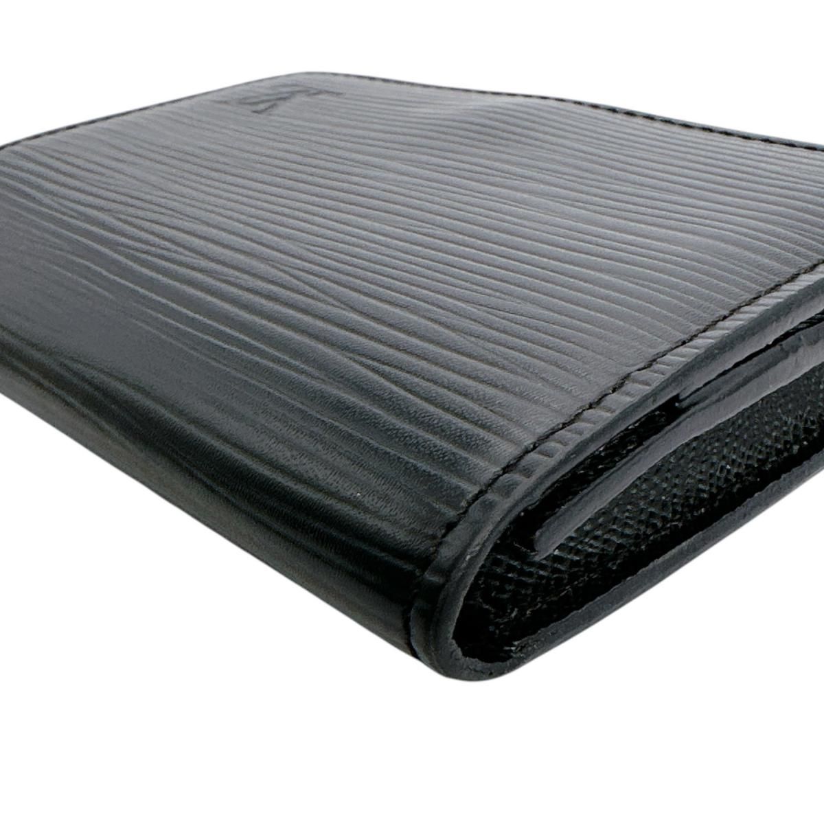 Louis Vuitton Epi Business Card Holder Amberop Carte de Visite Case Black — view 8