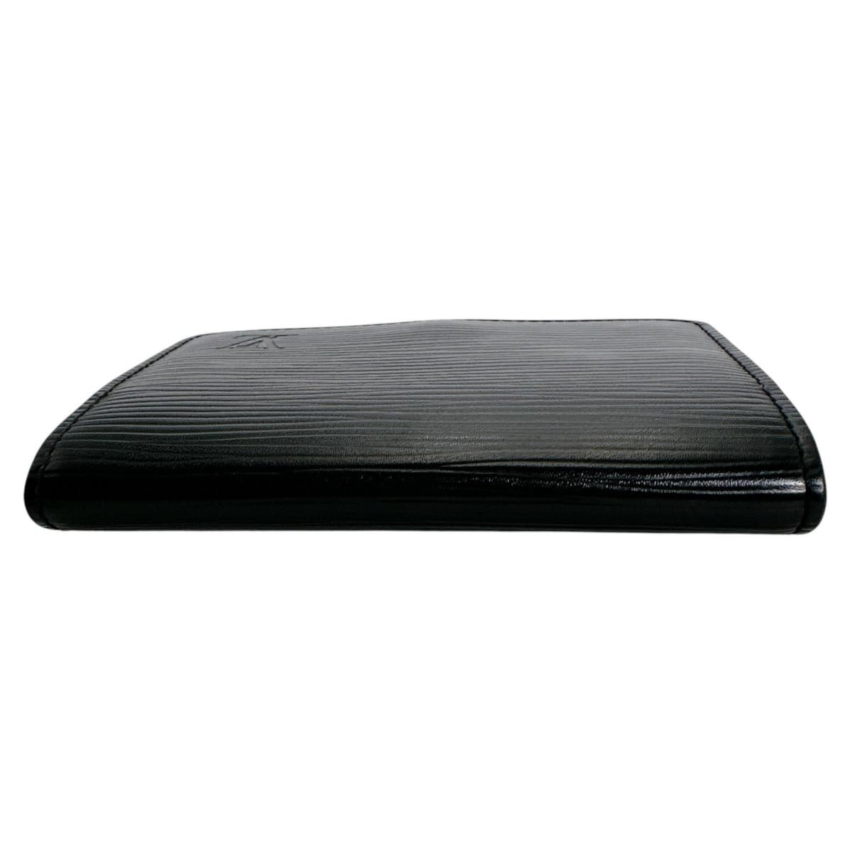 Louis Vuitton Epi Business Card Holder Amberop Carte de Visite Case Black — view 6