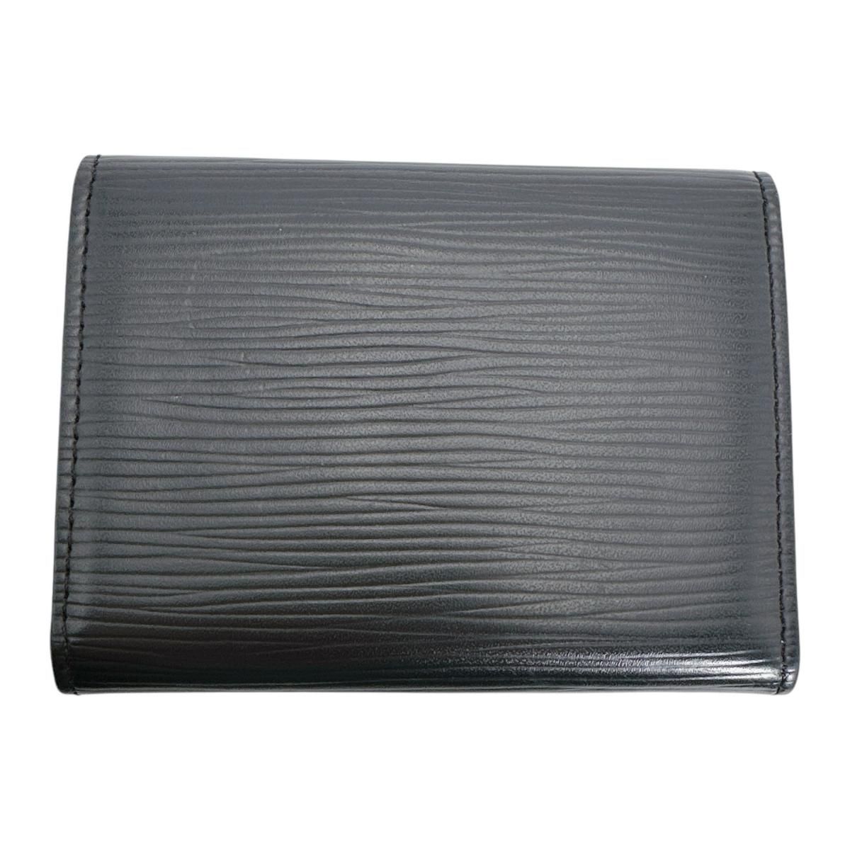 Louis Vuitton Epi Business Card Holder Amberop Carte de Visite Case Black — view 2