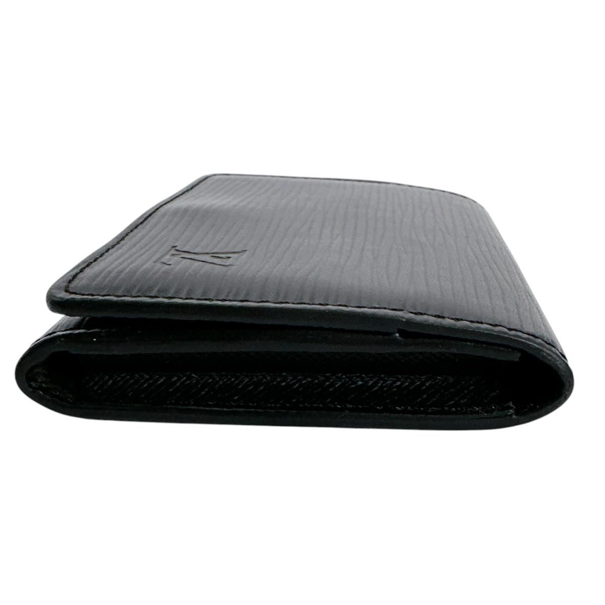 Louis Vuitton Epi Business Card Holder Amberop Carte de Visite Case Black — view 3