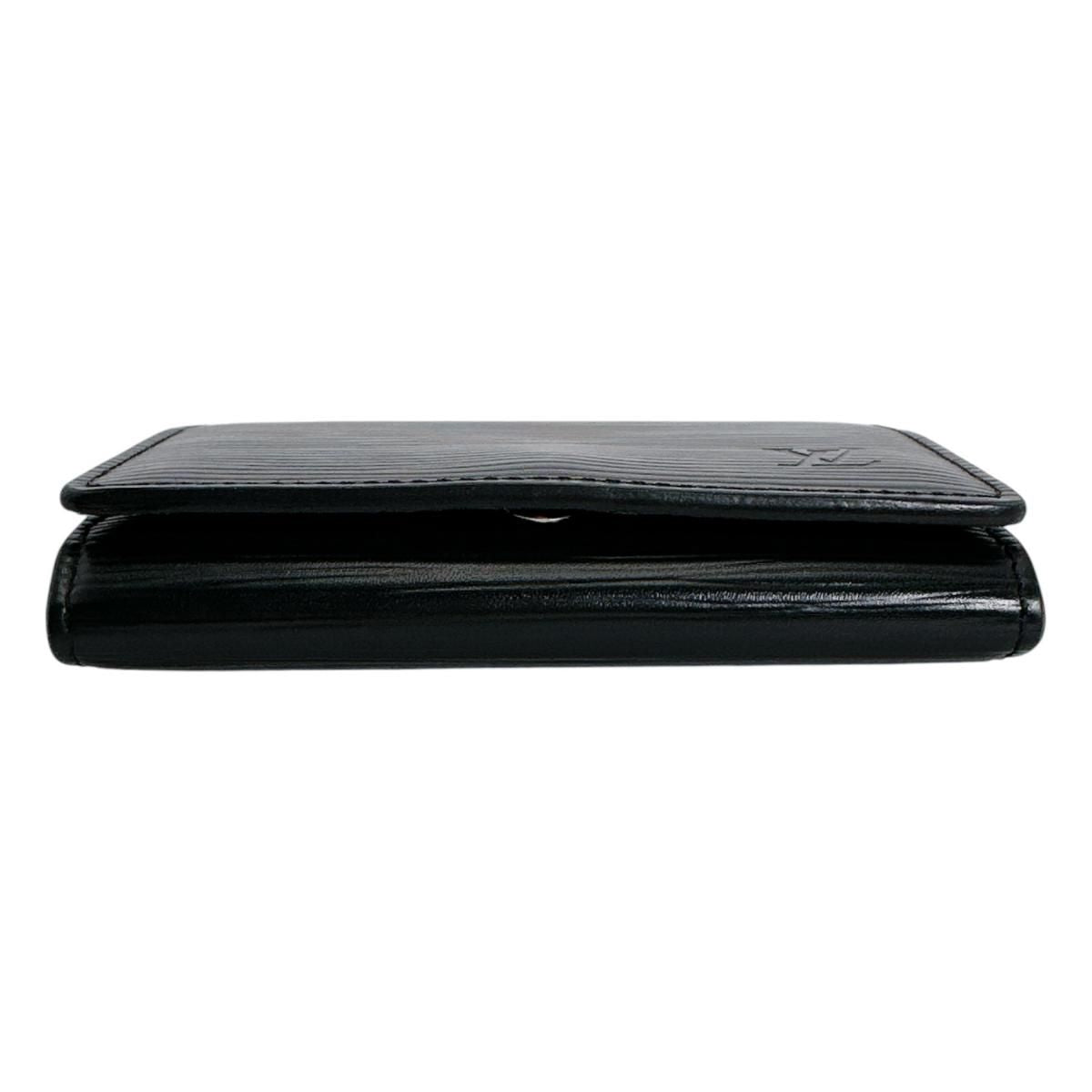 Louis Vuitton Epi Business Card Holder Amberop Carte de Visite Case Black — view 5