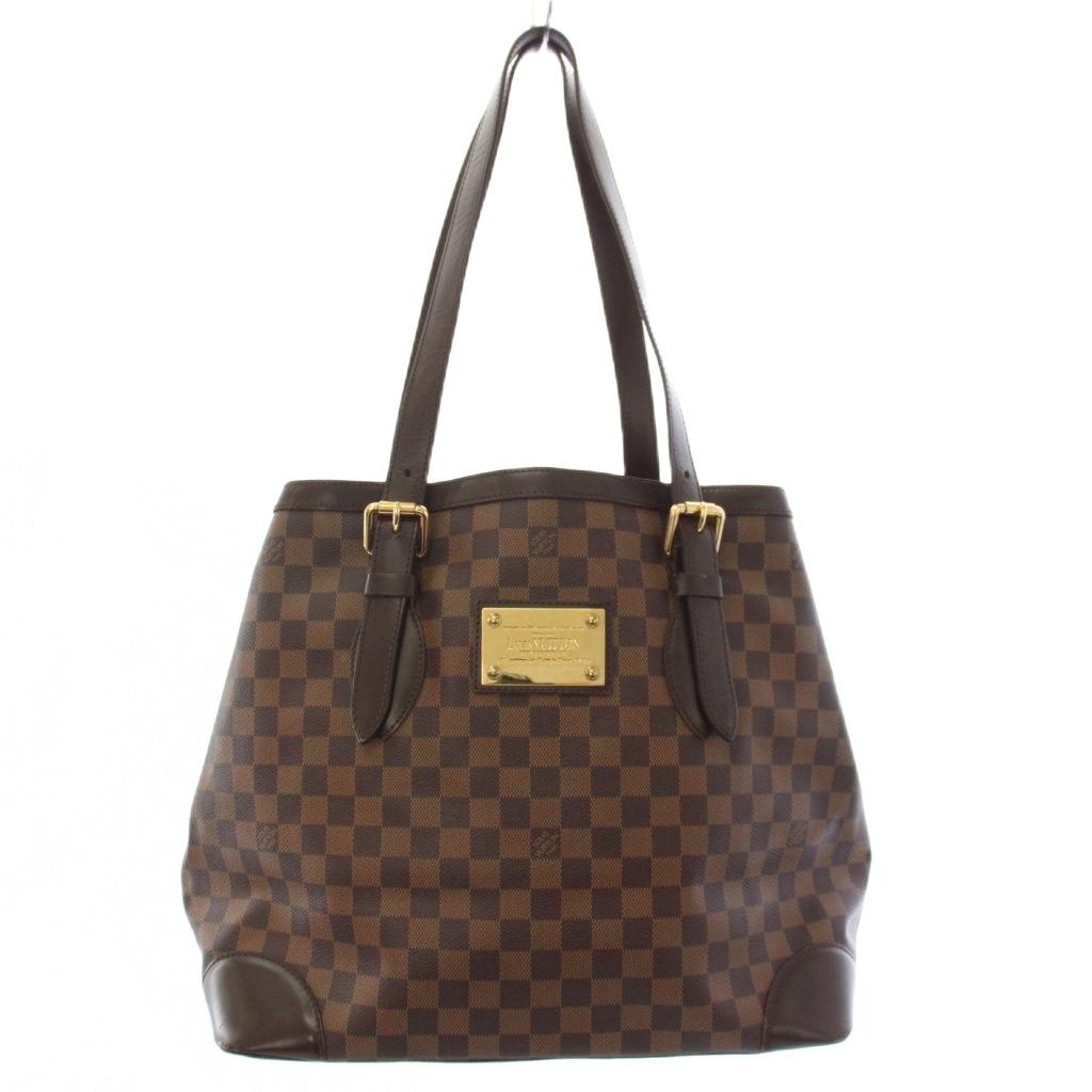 Louis Vuitton Hampstead MM Damier Tote Shoulder Bag Brown TK 41 OH